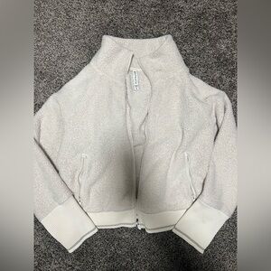 Athleta Cream Fleece Jacket